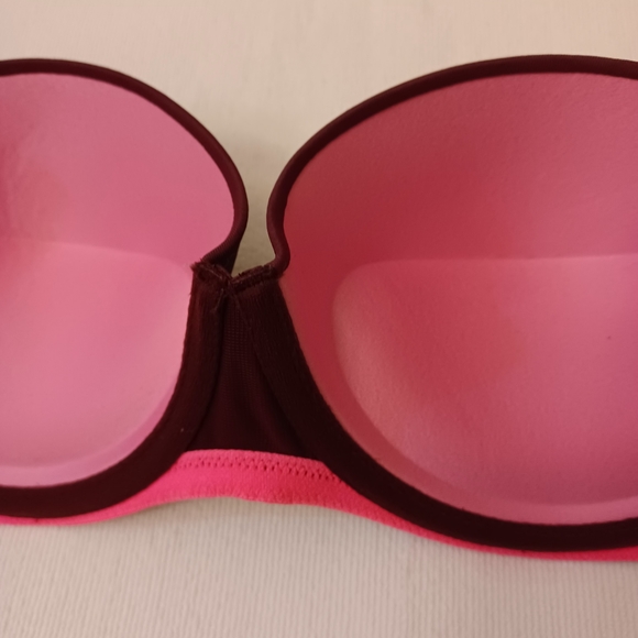 PINK Victoria's Secret Wear Everywhere Push Up Strapless Bra, 34C - Picture 7 of 13